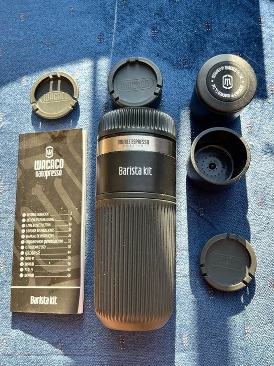 Wacaco Nanopresso Barista Kit NIEUW, Ophalen, Espresso apparaat, Nieuw, Gemalen koffie