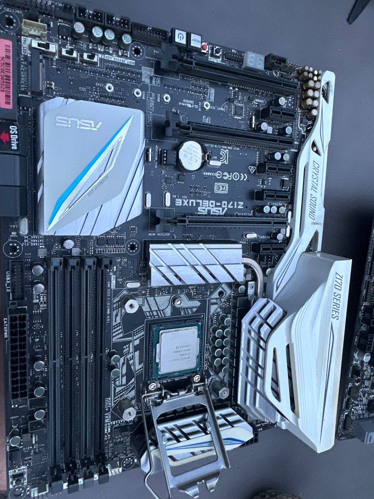 ASUS Z170-DELUXE moederbord met Intel i7-6700K CPU, Computers en Software, Ophalen of Verzenden, Zo goed als nieuw, 4-core, 4 Ghz of meer