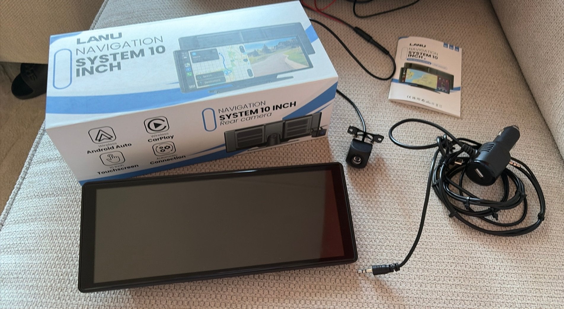 LANU Navigatiesysteem 10 inch carplay & android +camera ZGAN, Ophalen, Zo goed als nieuw