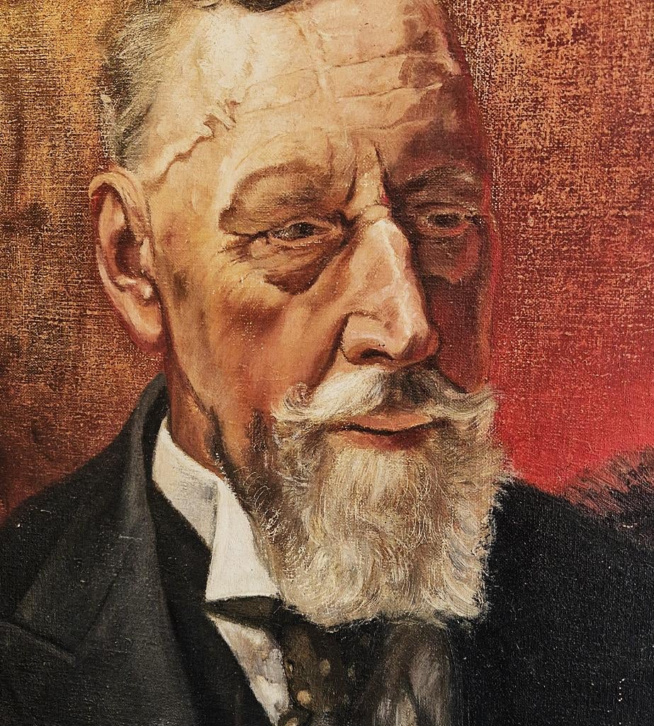 omstreeks 1900 groot olieverf "portret h.p. Berlage", Ophalen