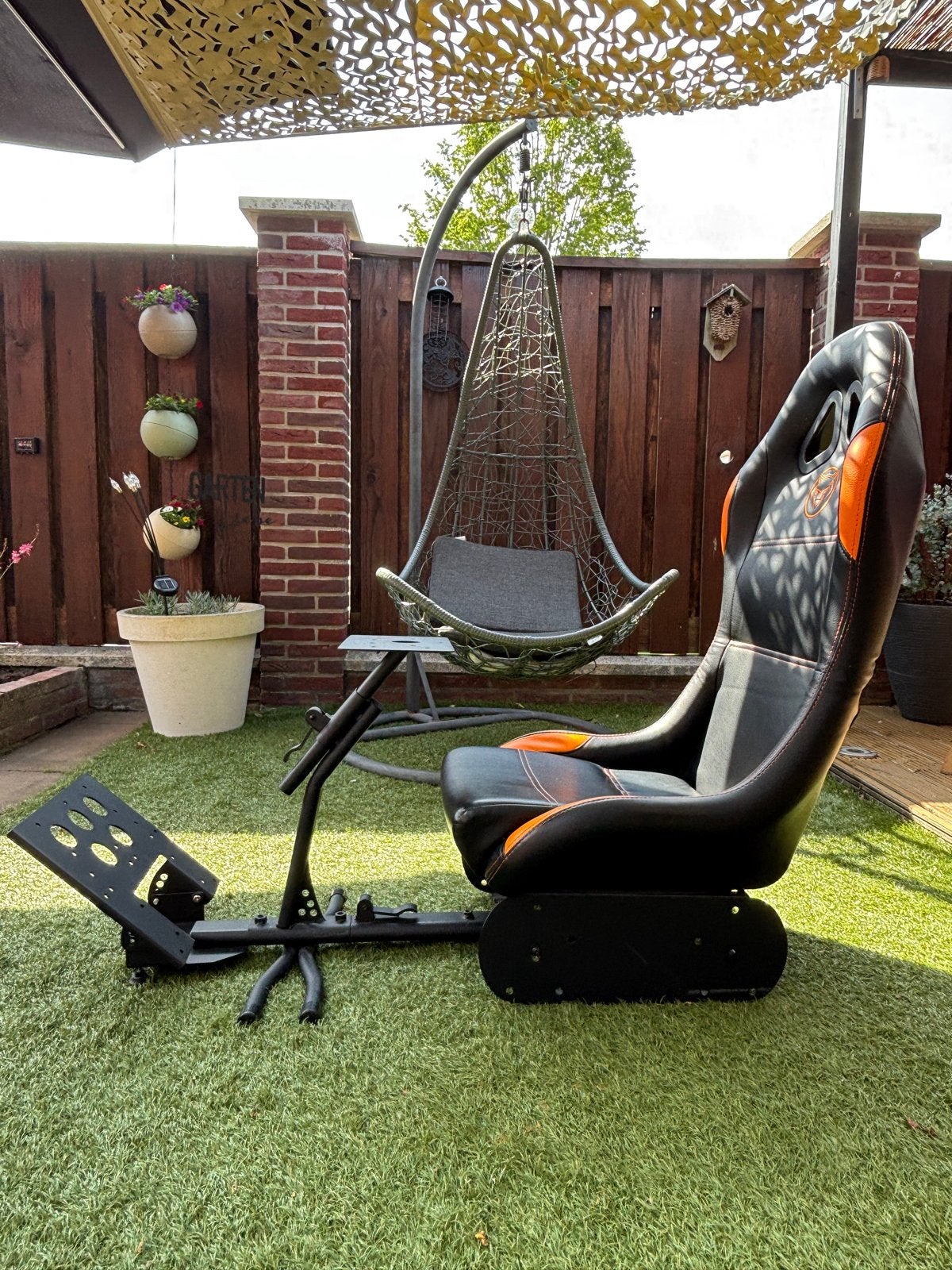Playseat racestoel met pedaal- en stuurbevestiging, Ophalen of Verzenden, Overige merken, Gebruikt