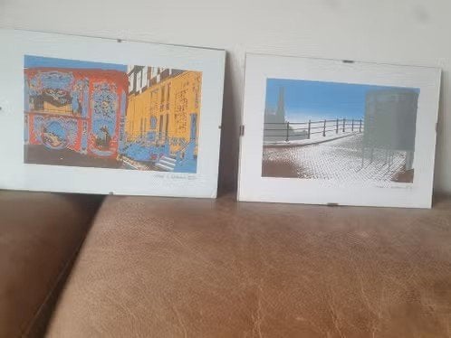 2 x Fotolitho's Gerard Halewijn (1943) Amsterdam, Ophalen