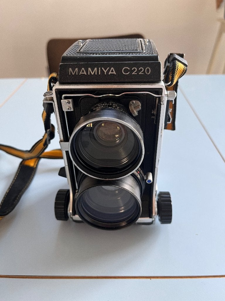 Prachtige Mamiya C220 + 65mm 3.5, Ophalen of Verzenden, Gebruikt, Spiegelreflex, Overige Merken