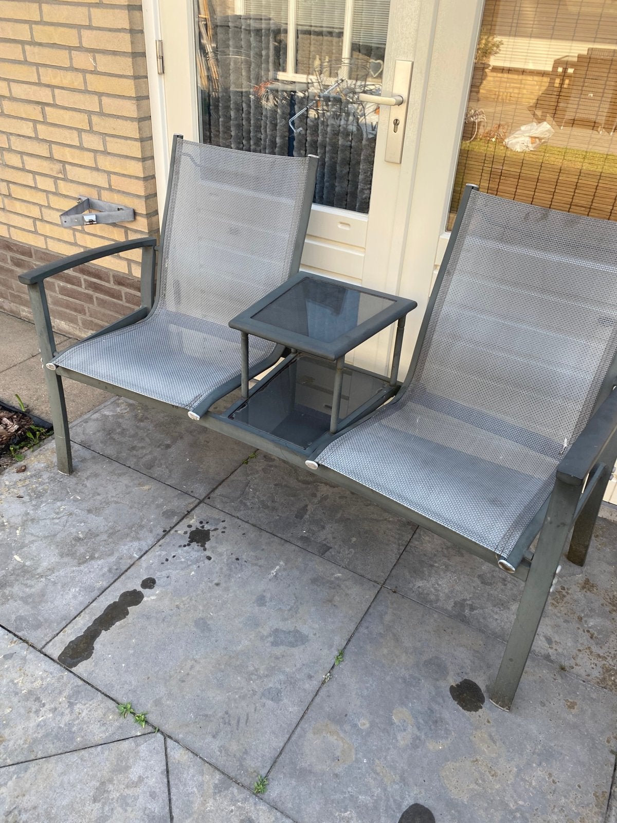 Tuinbankje, Tuin en Terras, Tuinstoelen, Ophalen, Zo goed als nieuw, Hout