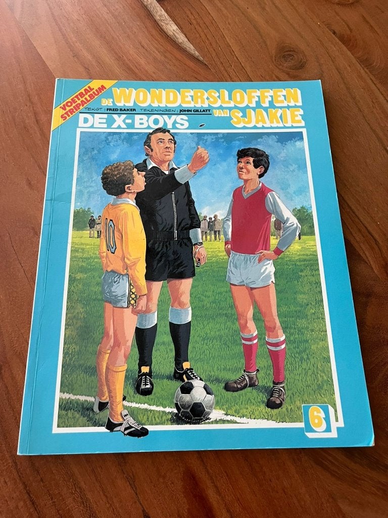 De Wondersloffen van Sjakie, De X-Boys, Eén stripboek, Ophalen of Verzenden, Zo goed als nieuw