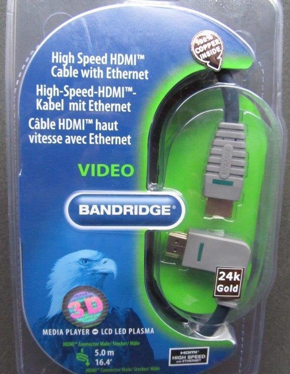 HDMI kabel 5 meter haaks, Ophalen of Verzenden, Nieuw, 5 tot 10 meter, HDMI-kabel