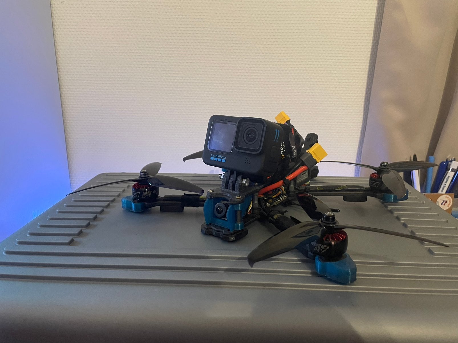 Custom 6 inch FPV Drone 4S/6S DJI Air Unit + GPS + TBS, Ophalen of Verzenden, Zo goed als nieuw