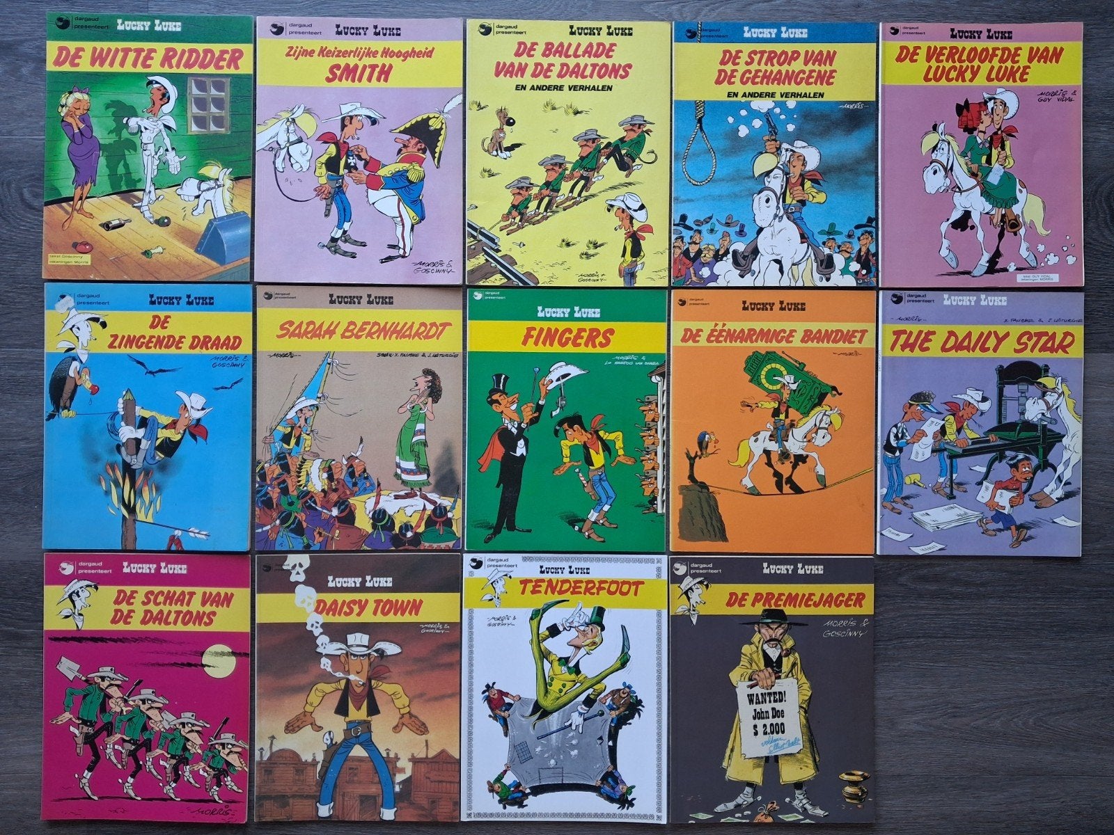 Lucky Luke 14x, Complete serie of reeks, Ophalen of Verzenden, Gelezen, Morris & Goscinny