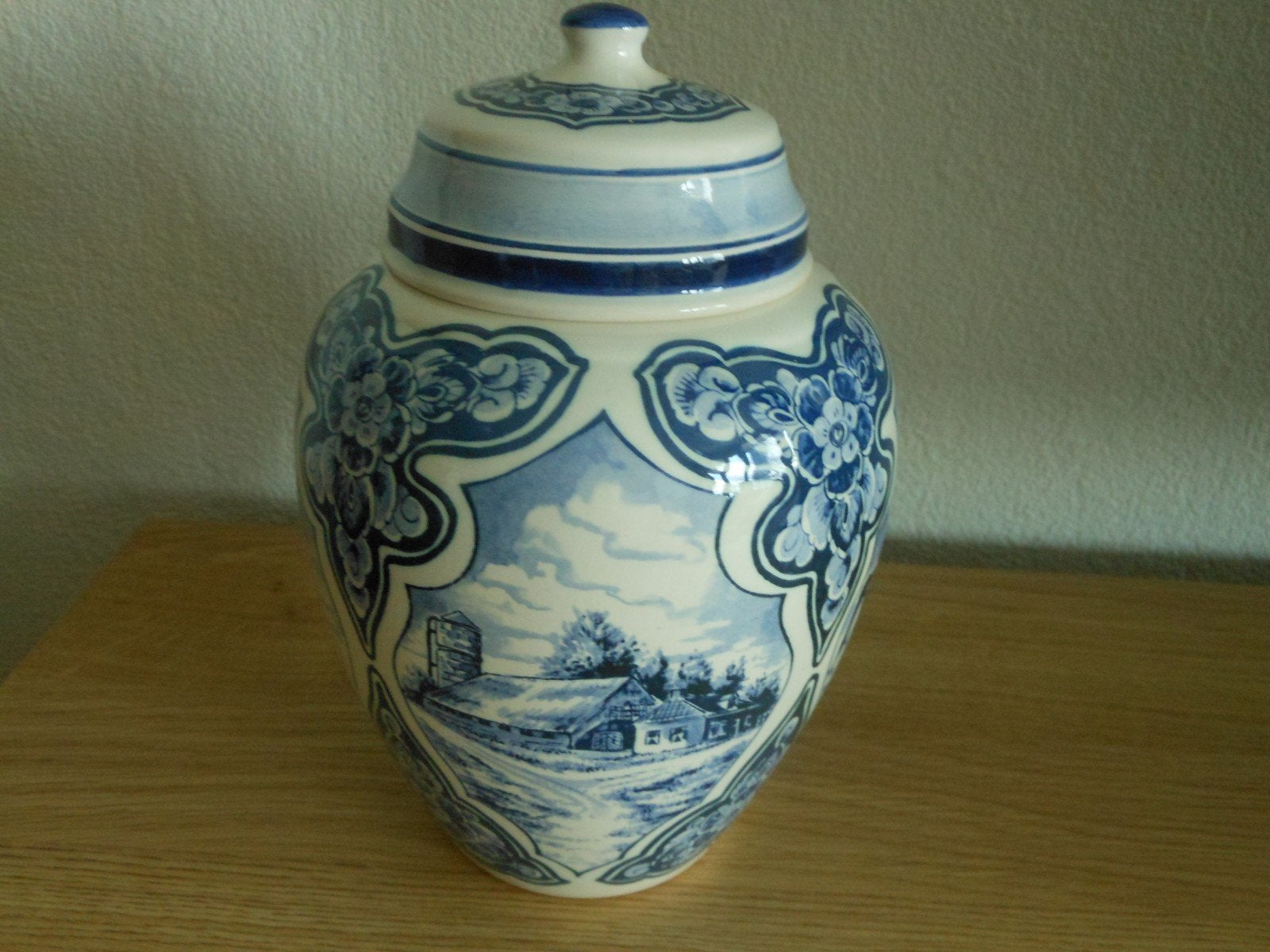 Delftsblauw Regina gemberpot CHV J75 1911-1986, Antiek en Kunst, Ophalen
