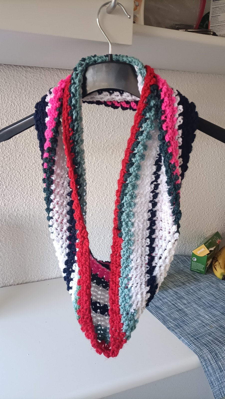 leuke gekleurde gehaakte sjaals, bolero,, Ophalen, Nieuw