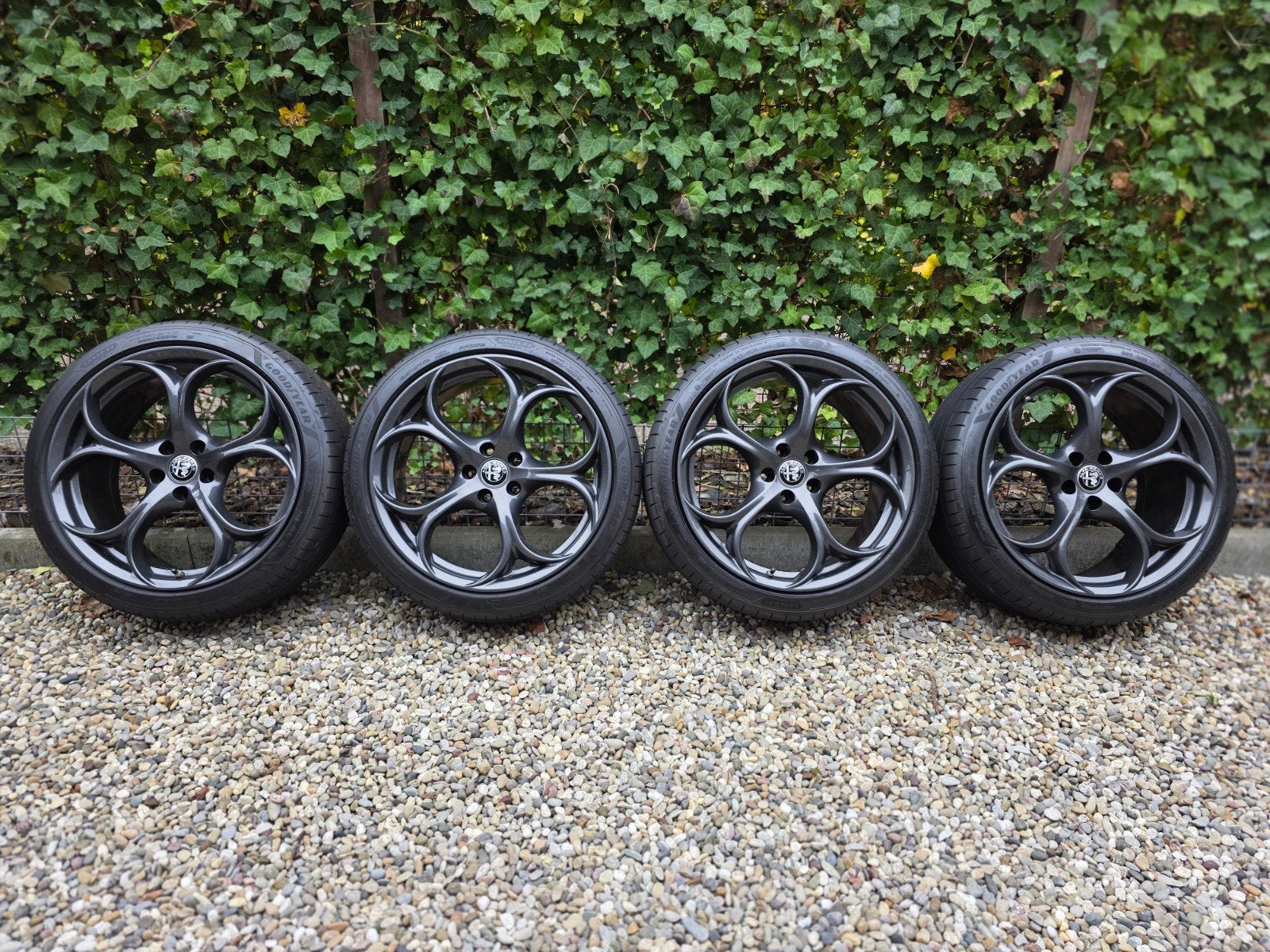 OEM Alfa Romeo Giulia 'Veloce' 19 inch breedset, Gebruikt, Banden en Velgen, Personenwagen, Ophalen