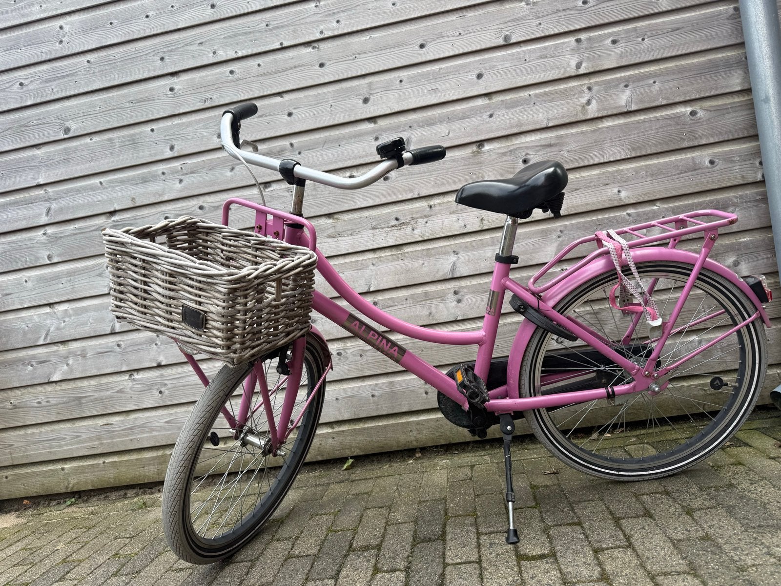 Alpina fiets 22 inch - Roze, Fietsen en Brommers, Ophalen, Velgrem, Handrem, Gebruikt