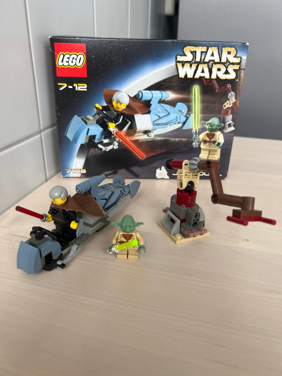 Vintage LEGO Star Wars Set 7103 Jedi Duel (2000), Star Wars, Lego, Ophalen of Verzenden, Zo goed als nieuw