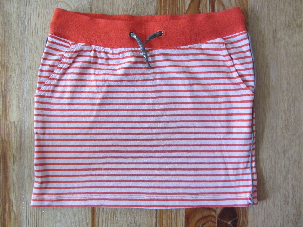 Oranje gestreept rokje Hema maat (140-)146, Kinderen en Baby's, Kinderkleding | Maat 146, Ophalen of Verzenden, Zo goed als nieuw