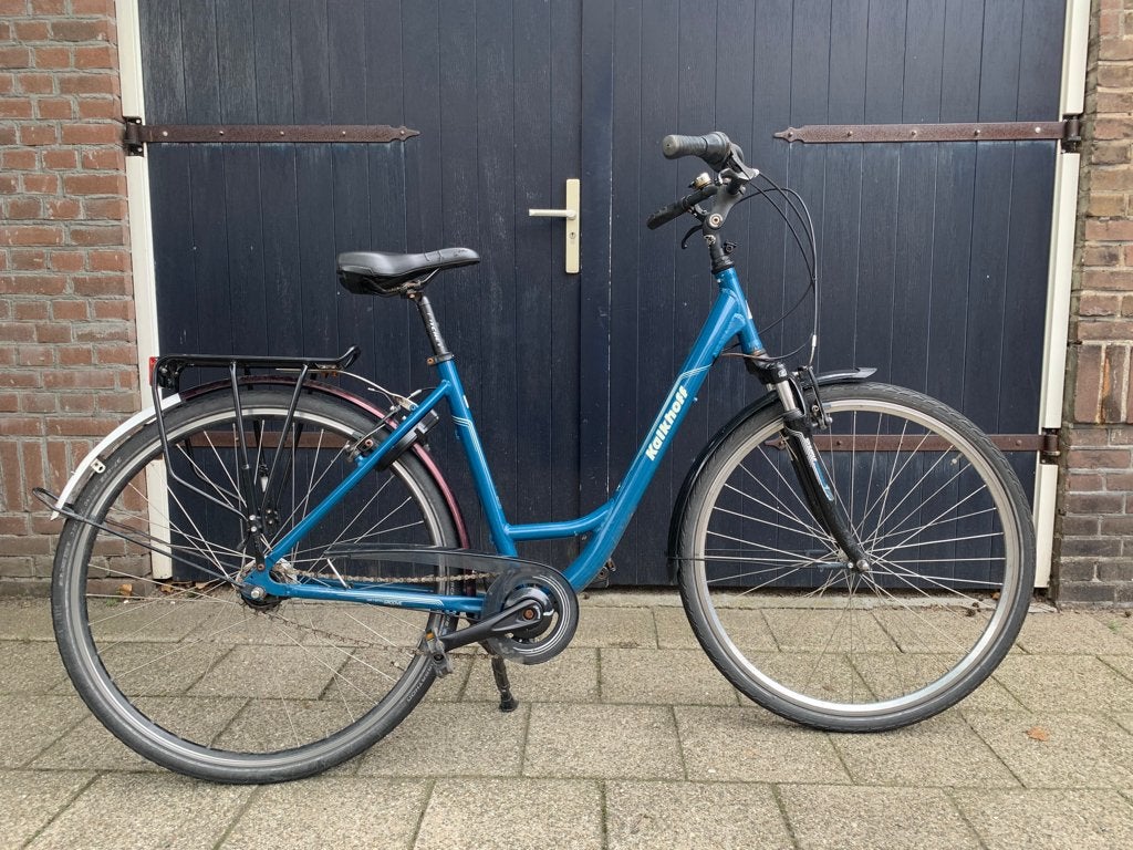 fiets Kalkhoff Actifity, Fietsen en Brommers, Fietsen | Dames | Damesfietsen, Gebruikt, Velgrem, Versnellingen, 50 tot 53 cm