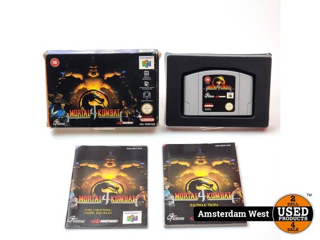 Nintendo 64 Game: Mortal Kombat 4 CIB, Nintendo, Zo goed als nieuw, Support@nintendo.com, 11-1 Hokotate-cho, Kamitoba, Minami-ku
Kyoto 601-8501
Japan