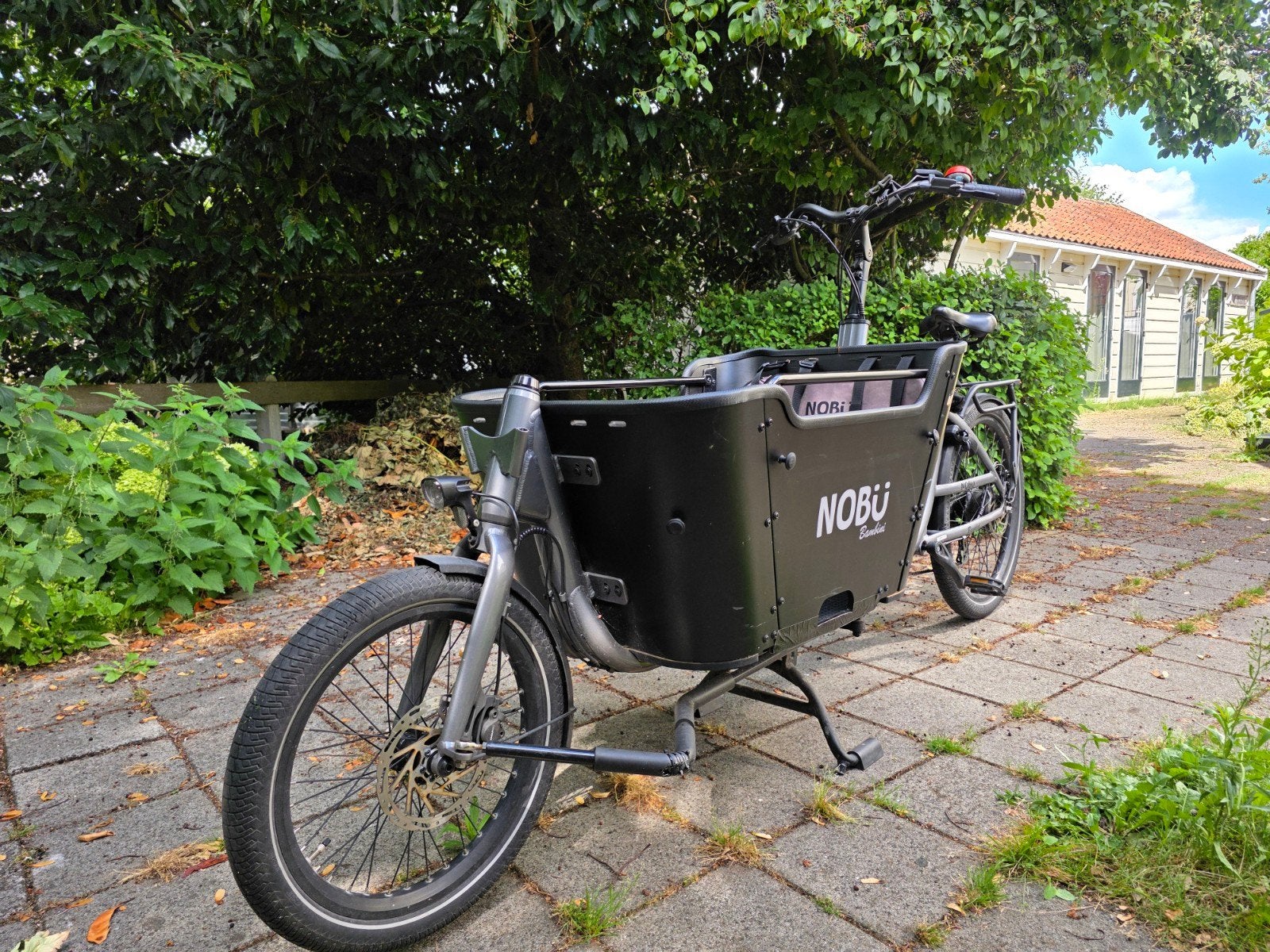 Nobu Bakfiets te koop - Ideaal voor kinderen en goederen, Fietsen en Brommers, Gebruikt, 2 kinderen, Schijfrem, Ophalen