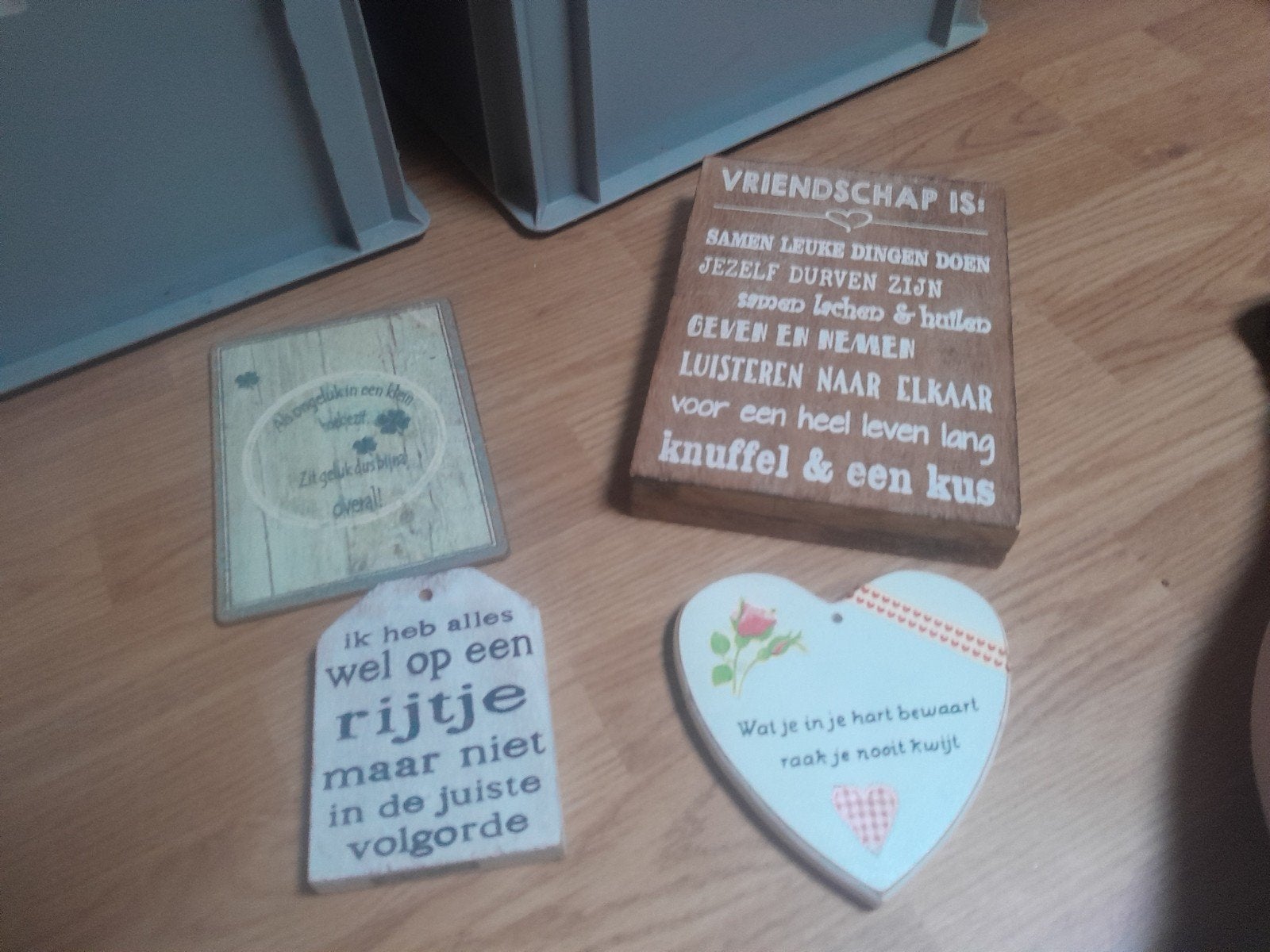 Tekst borden, Ophalen, Zo goed als nieuw