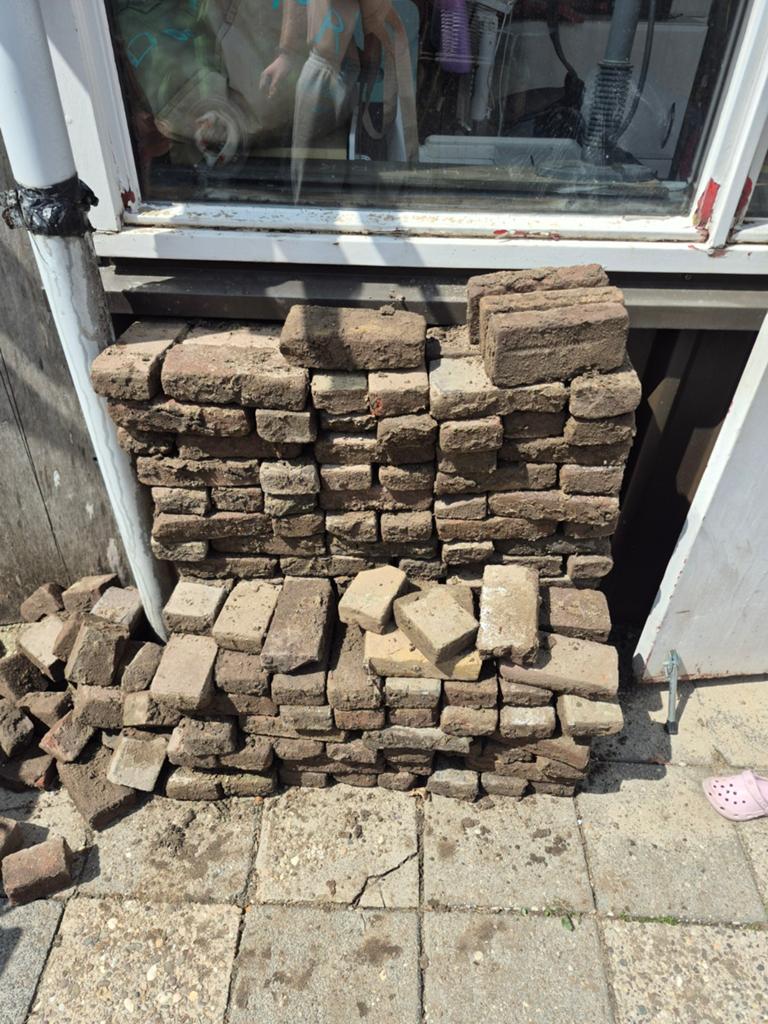 waaltjes  +- 3.5m2.  en wat halve stukken, Tuin en Terras, Ophalen of Verzenden, Beton, Klinkers