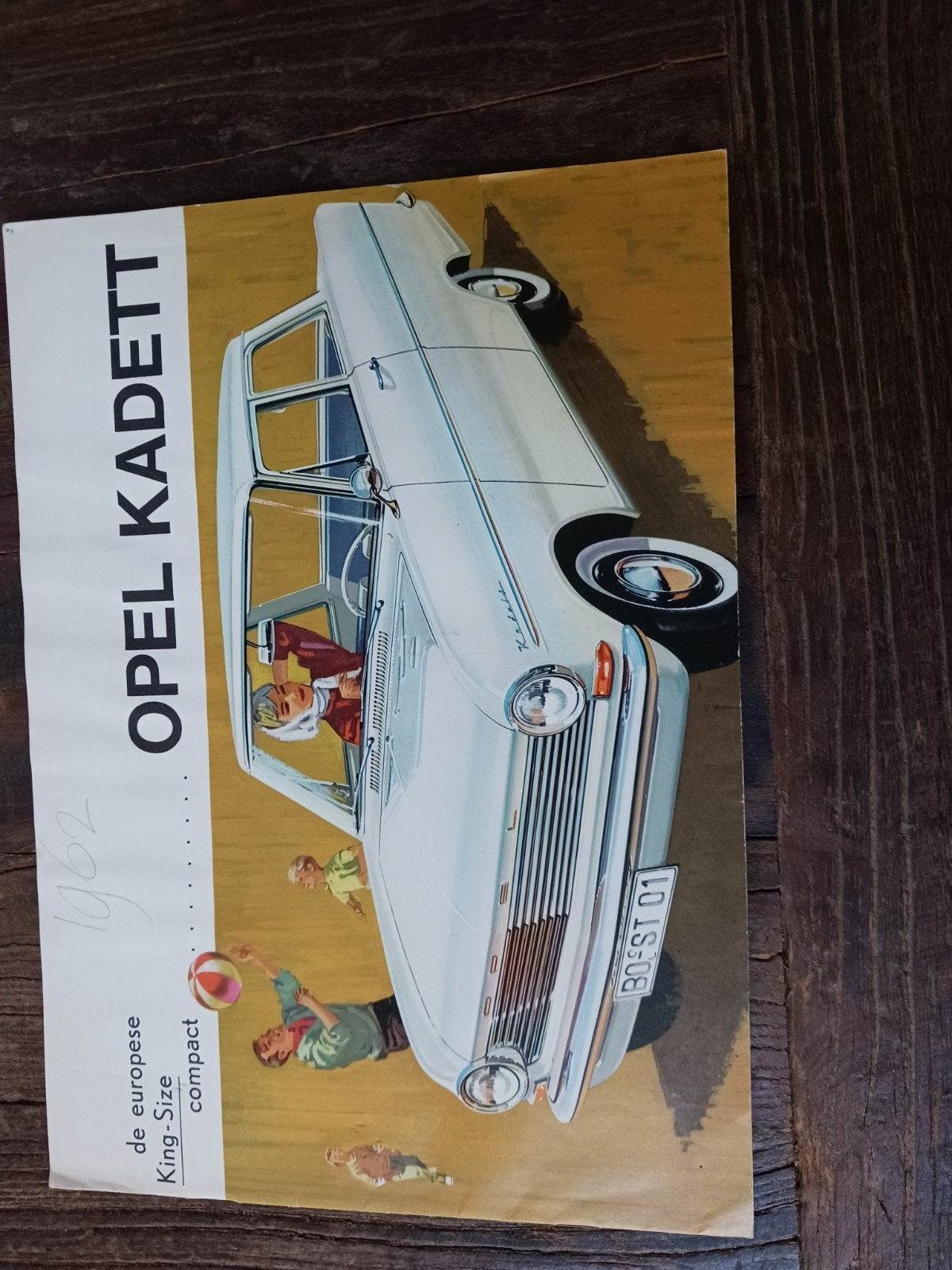 Opel Kadett folder 1962, Ophalen of Verzenden, Gelezen, Opel