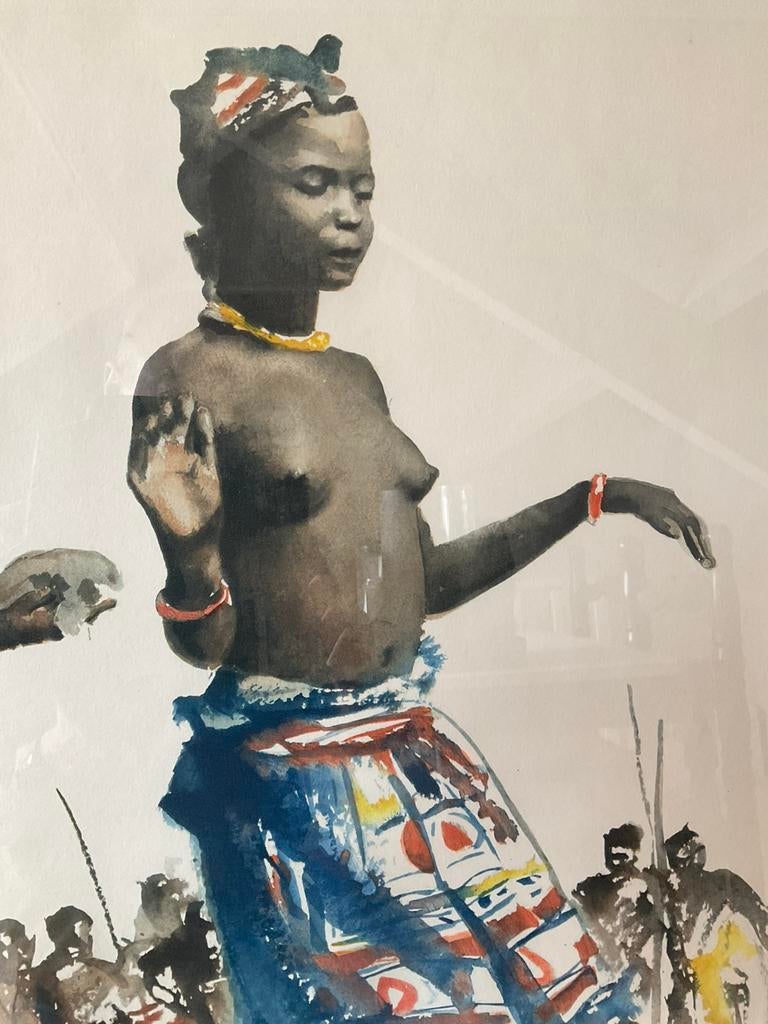 Leuke kleuren ets van Roger Hebbelinck, Antiek en Kunst, Ophalen