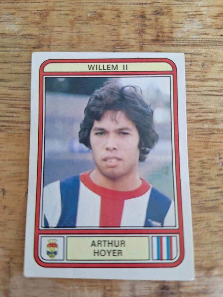 Voetbalplaatje Arthur Hoyer Willem II Panini Voetbal 80, Ophalen of Verzenden, Gebruikt