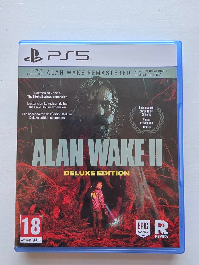 Alan Wake II Deluxe Edition + Alan Wake Remastered PS5, Avontuur en Actie, Vanaf 18 jaar, 1 speler, Ophalen of Verzenden