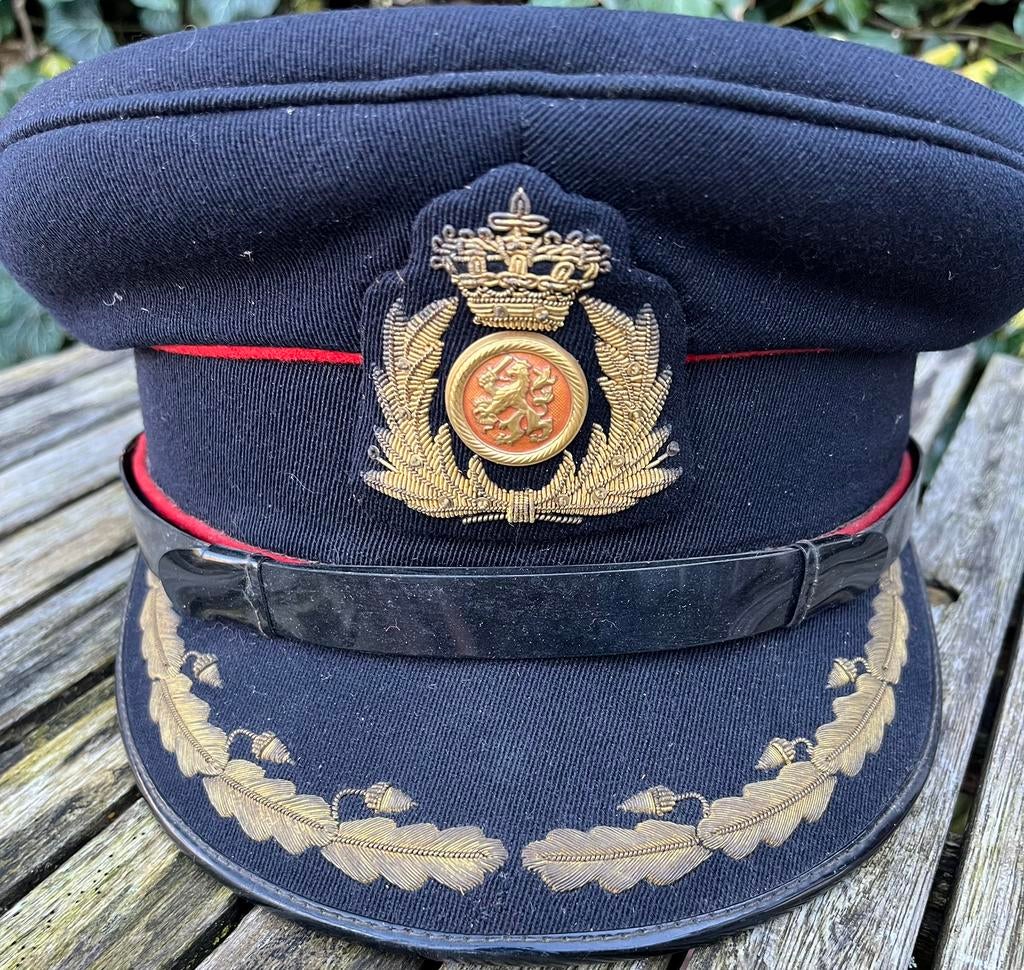 Oude Nederlandse pet Officier Den Haag, Ophalen of Verzenden, Landmacht, Nederland, Helm of Baret