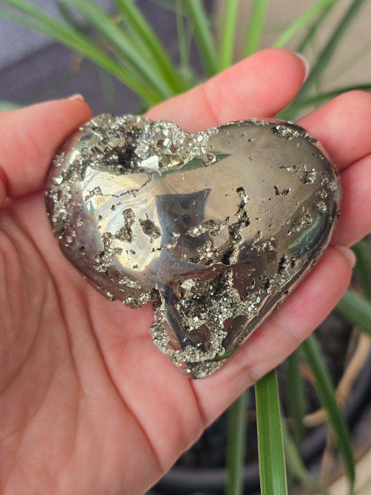 Pyriet hart, Ophalen of Verzenden, Mineraal