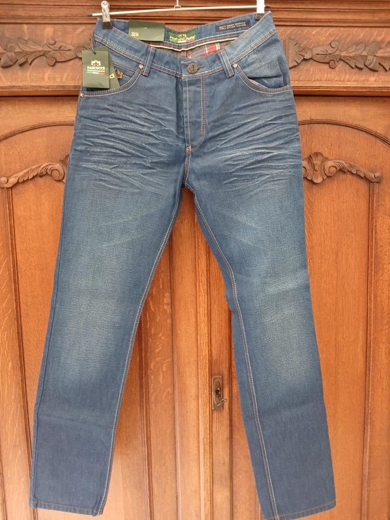 Pascucci Nieuwe Blauwe Jeans Maat 32/34 - Taille 43cm, Blauw, Nieuw, Ophalen of Verzenden, Pascucci