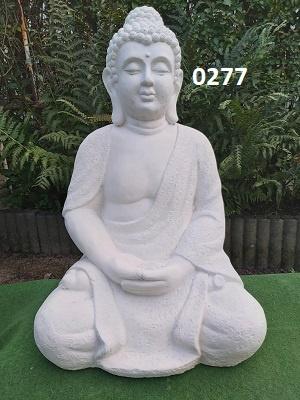 Boedha. nr 0277, Tuin en Terras, Tuinbeelden, Nieuw, Mensenbeeld, Beton, Ophalen