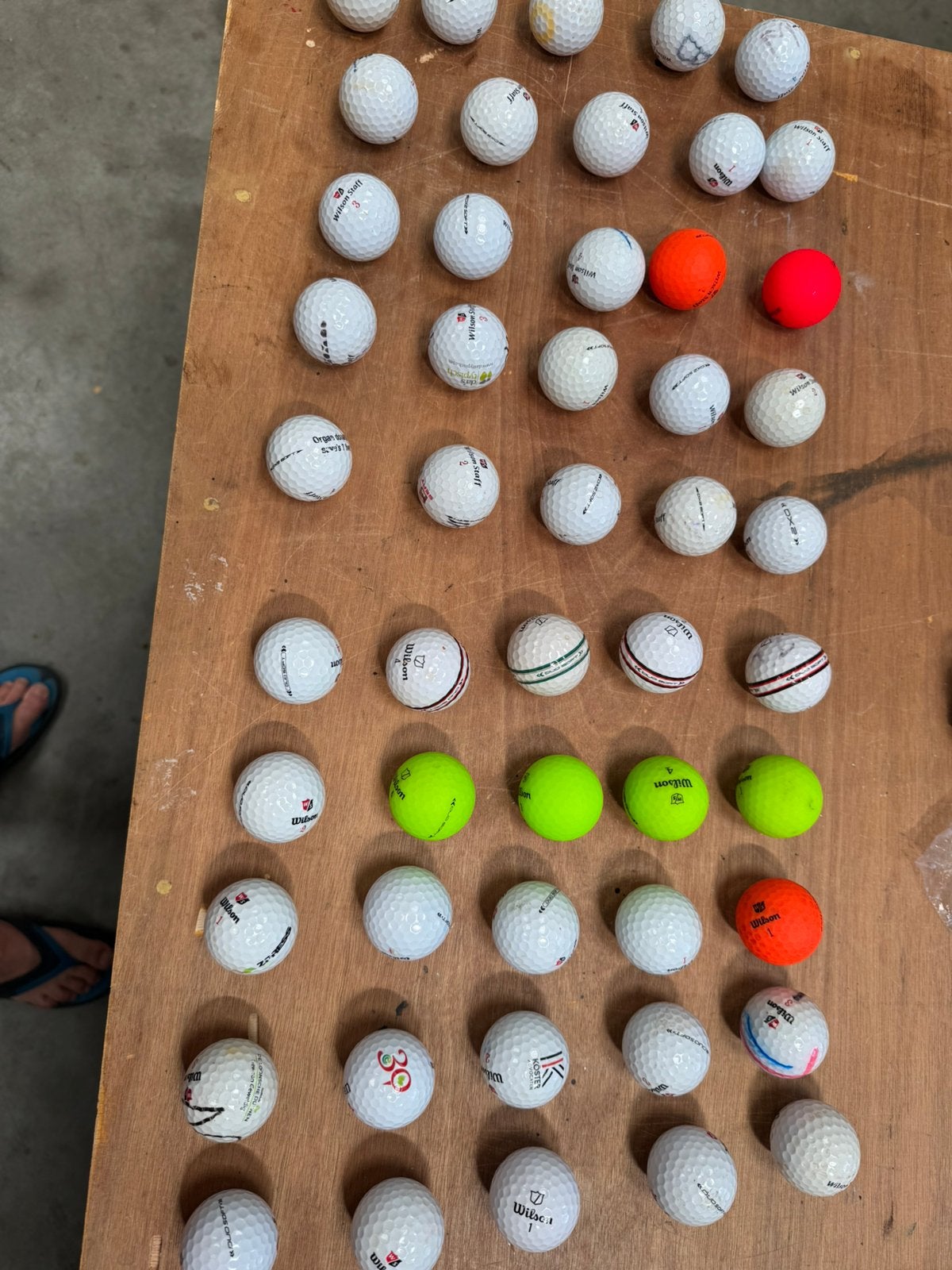 Wilson Duo soft en DX 2 soft golfballen 50 stuks, Ophalen of Verzenden, Gebruikt, Bal(len)
