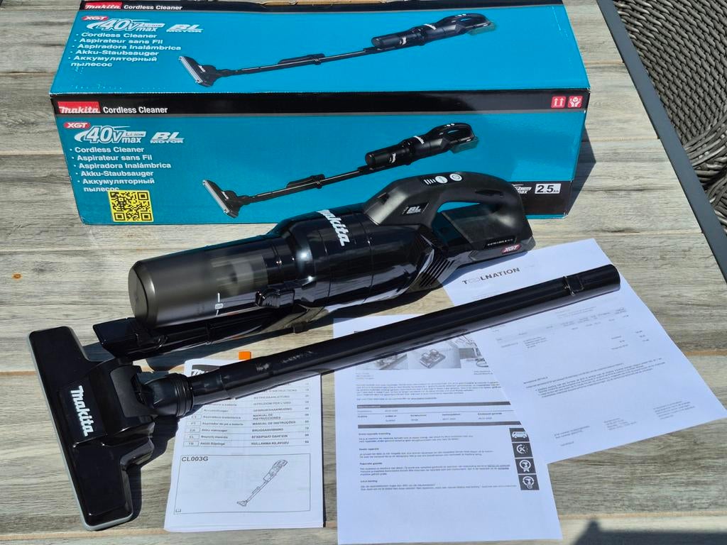 MAKITA CL003G 40V Max XGT Accu Stofzuiger, Witgoed en Apparatuur, Stofzuigers, Ophalen of Verzenden, Nieuw, Reservoir