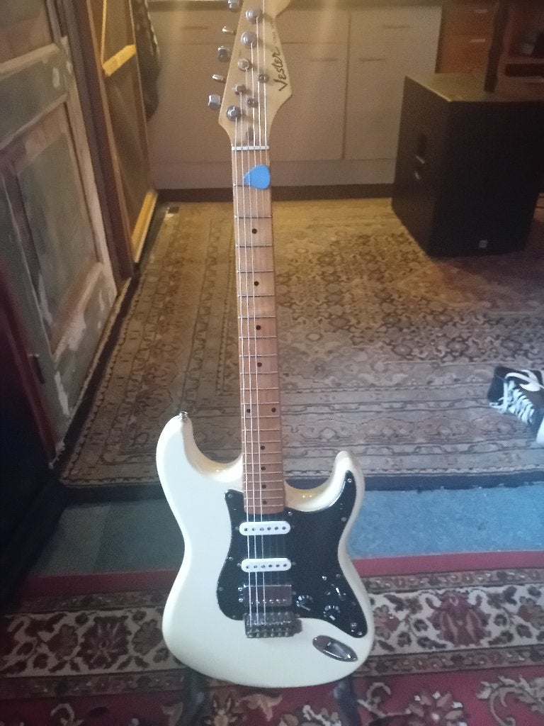 te koop: Vester stratocaster, Muziek en Instrumenten, Ophalen, Gebruikt, Solid body, Overige merken
