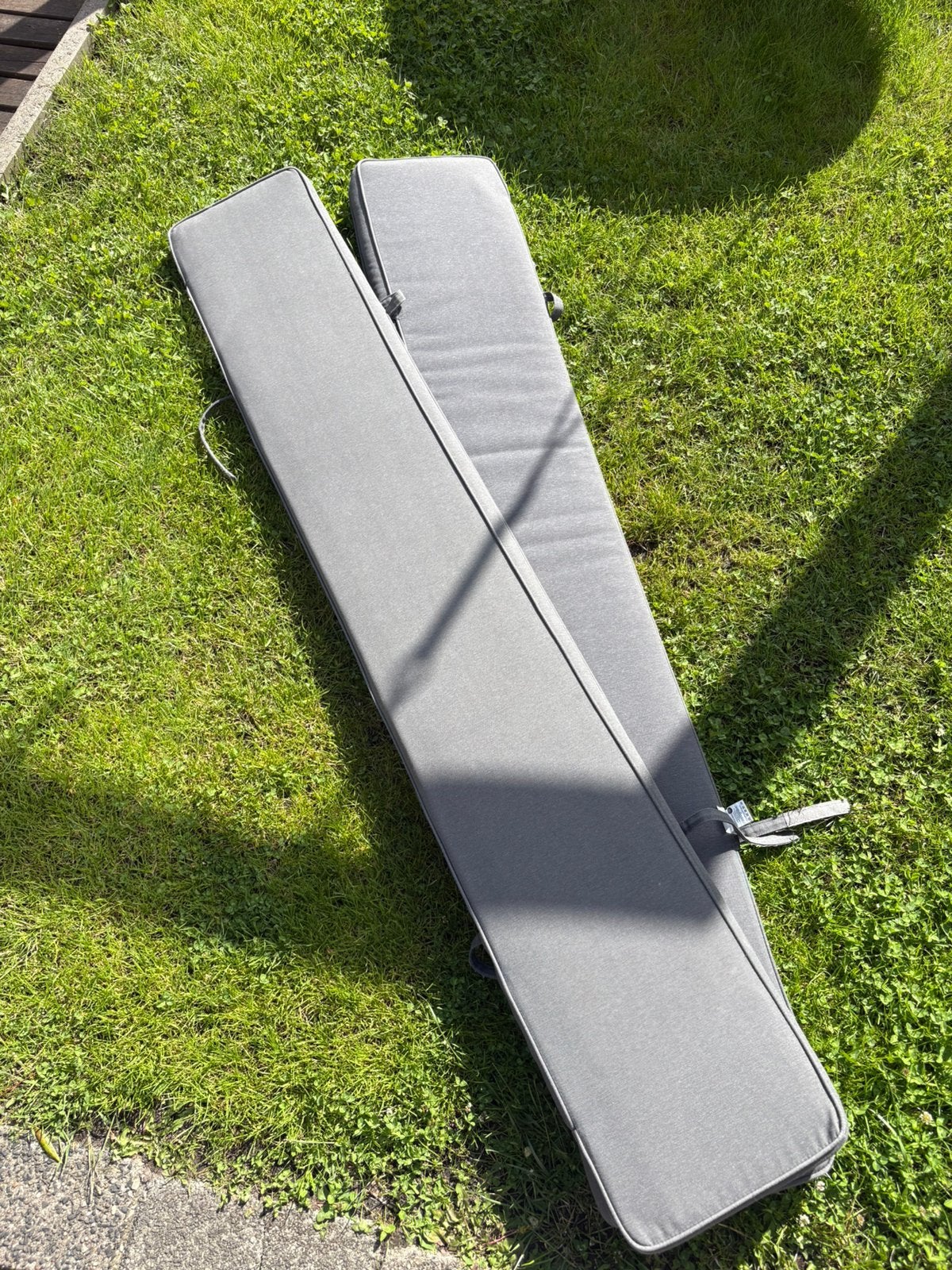 Picknicktafel kussens grijs 180 cm, Ophalen, Zo goed als nieuw, Rechthoekig, Overige materialen