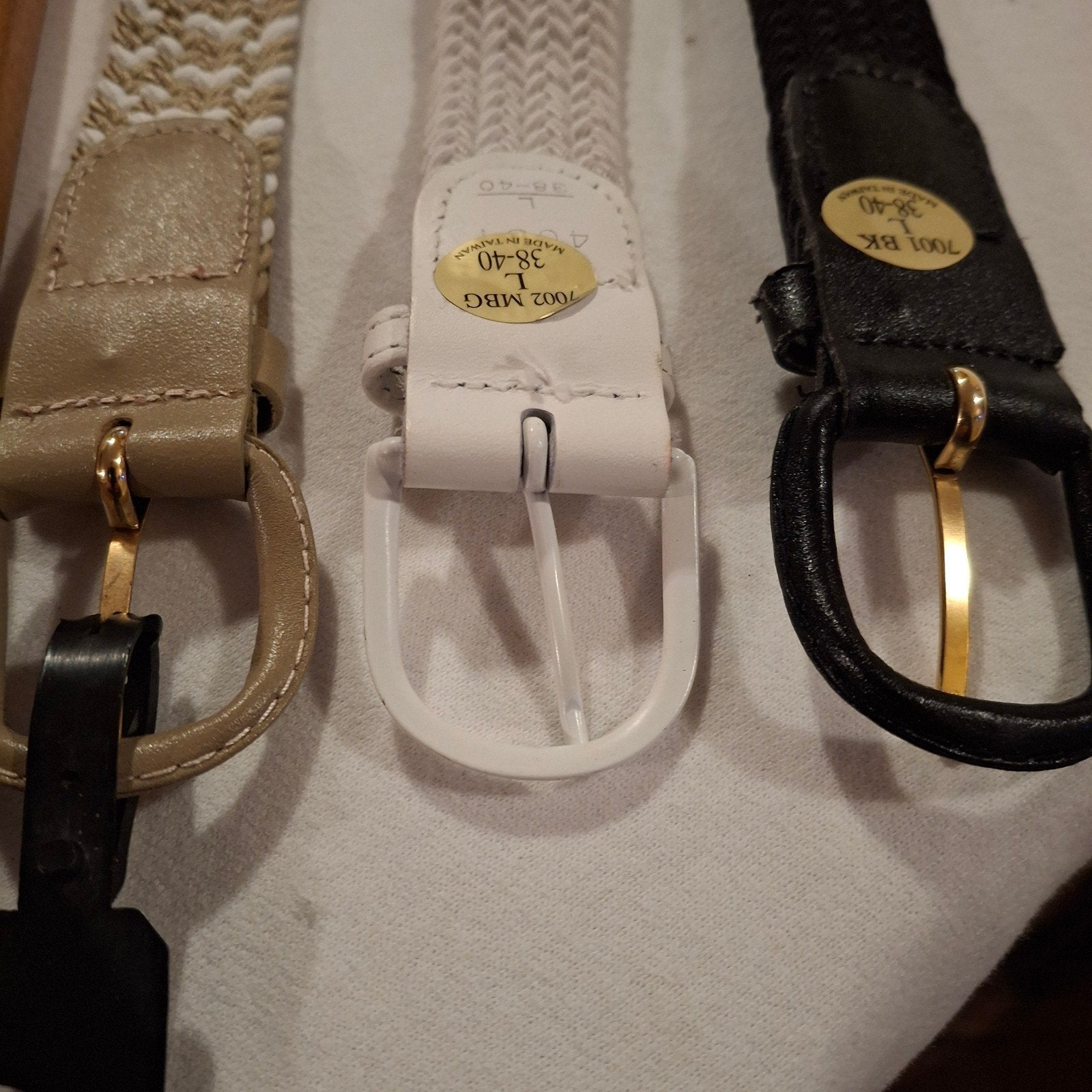 3 Nieuwe Stretch Riemen - Goede Pasvorm, Overige kleuren, Echt leder, Nieuw, Heupriem