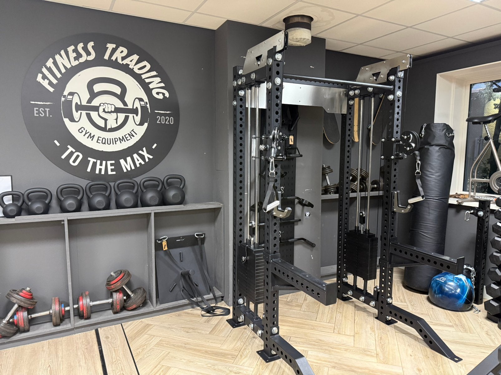 Nieuwe hoge kwaliteit cable powerrack, laag model 220 cm!, Overige typen, Nieuw, Ophalen of Verzenden, .