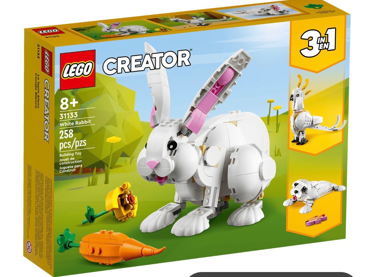 Lego 31133 ~ 3 in 1 creator - Wit konijn, Lego, Ophalen of Verzenden, Zo goed als nieuw, Creator