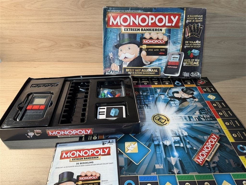 Monopoly Extreem bankieren - s6713, Hobby en Vrije tijd, Verzenden, Zo goed als nieuw