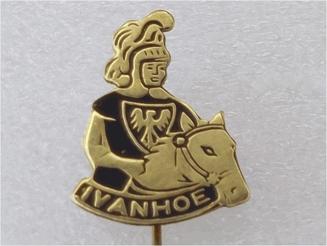 SP2052 Speldje Ivanhoe zwart, Verzamelen, Speldjes, Pins en Buttons, Ophalen of Verzenden, Gebruikt, Overige onderwerpen