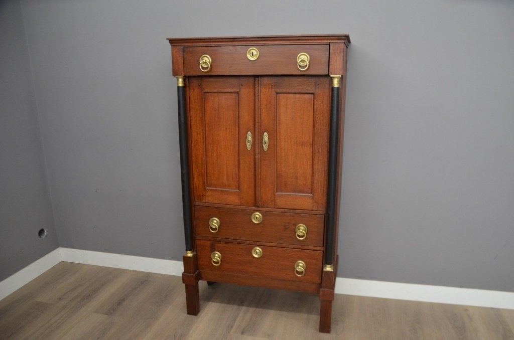 Eiken Empire Luierkabinet, Antiek en Kunst, Ophalen of Verzenden