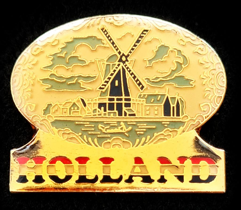 Holland met molen pin, Verzamelen, Speldjes, Pins en Buttons, Verzenden, Nieuw, Transport, Speldje of Pin