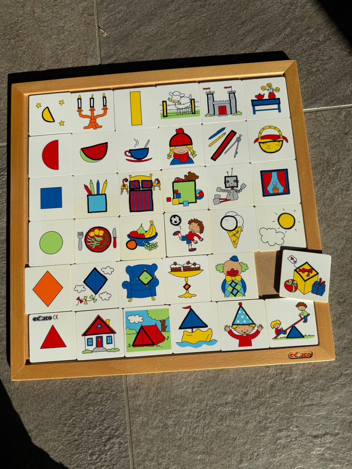Educo deels houten puzzel, Ophalen of Verzenden, Gebruikt