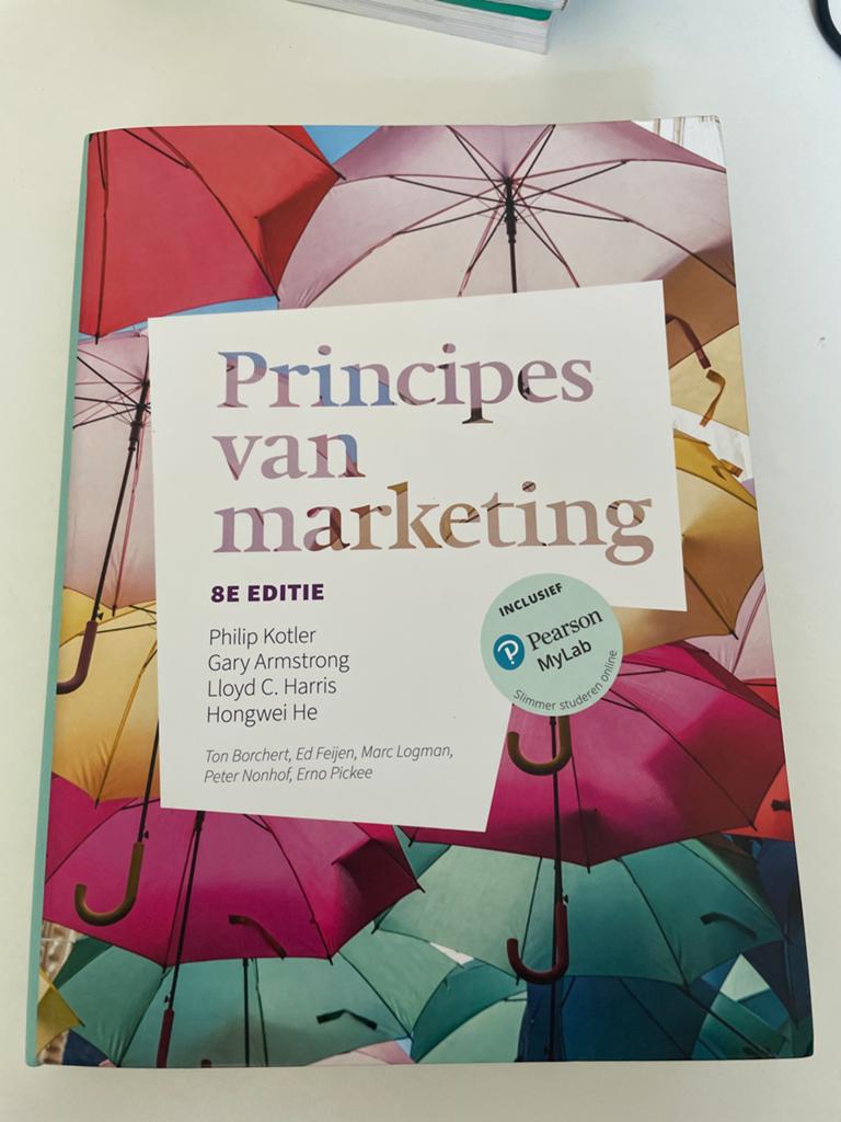 Principes van marketing - 8e editie (incl. MyLab), Ophalen of Verzenden, Gamma, Zo goed als nieuw, HBO