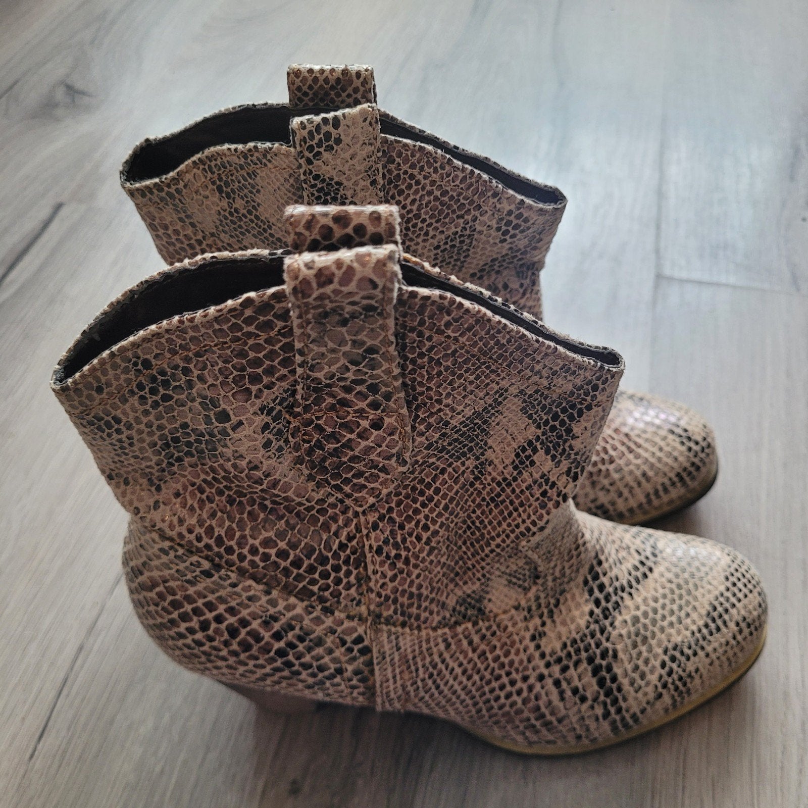 Nature Breeze Enkellaarsjes met Dierenprint - Maat 36, Kleding | Dames, Bruin, Lage of Enkellaarzen, Nieuw, Ophalen of Verzenden