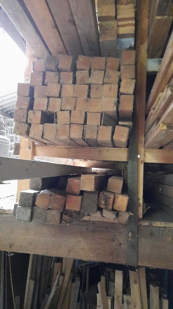 balkjes  5 x 7    4,5 x 4,5, Ophalen, Gebruikt, Balk, Vuren