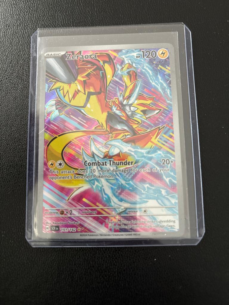 Zeraora GX Pokémon Kaart - Full Art Holo, Hobby en Vrije tijd, Verzamelkaartspellen | Pokémon, Ophalen of Verzenden, Zo goed als nieuw