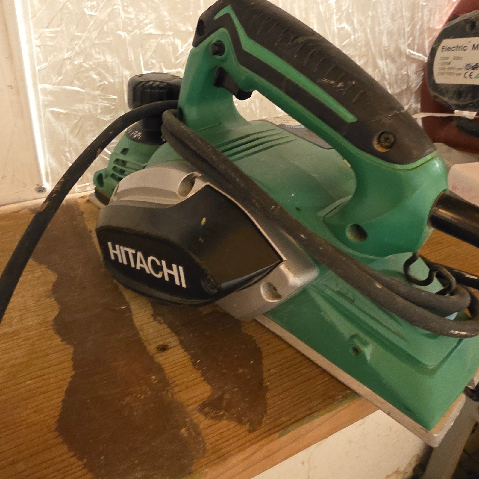 Hitachi elektrische schaafmachine, Doe-het-zelf en Verbouw, Ophalen of Verzenden, Gebruikt, Elektrisch