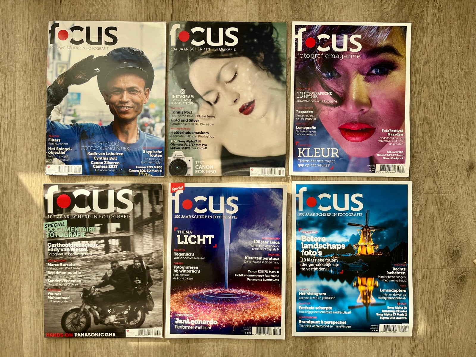 Focus fotografie tijdschrift - 6 stuks, Ophalen of Verzenden, Gelezen, Overige typen