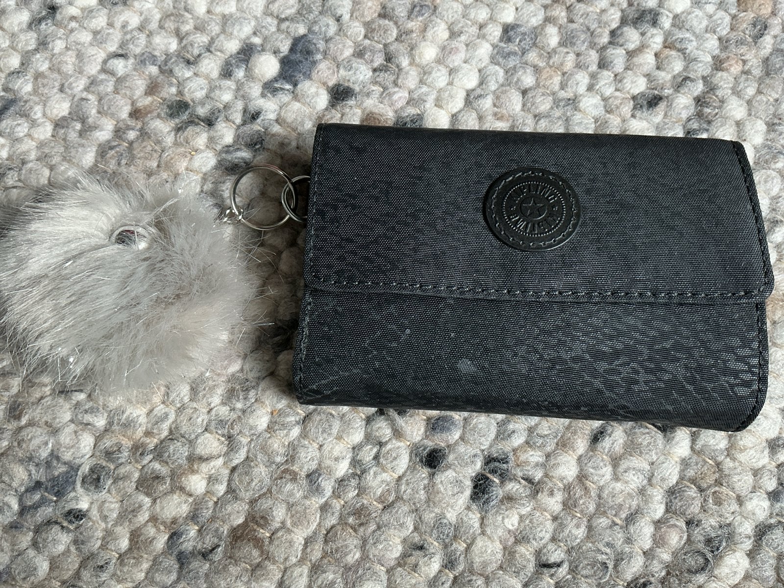 Kipling Portemonnee Zwart met Sleutelhanger, Sieraden, Tassen en Uiterlijk, Portemonnees, Ophalen of Verzenden, Zo goed als nieuw